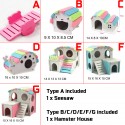 Hamster Golden Bear Bedroom Color Wooden House Big House - 1