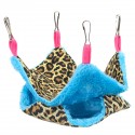 Pet Hamster Birds Hammock Double Layer Squirrel Hanging Bed House Cute Mezzanine Hanging Bed - A