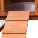   170642 Outdoor Rabbit Hutch Solid Pine &amp; Fir Wood 310x70x87 cm House Pet Supplies Rabbit House Pet Home P
