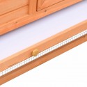   170642 Outdoor Rabbit Hutch Solid Pine &amp; Fir Wood 310x70x87 cm House Pet Supplies Rabbit House Pet Home P