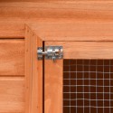   170642 Outdoor Rabbit Hutch Solid Pine &amp; Fir Wood 310x70x87 cm House Pet Supplies Rabbit House Pet Home P