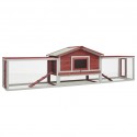   170642 Outdoor Rabbit Hutch Solid Pine &amp; Fir Wood 310x70x87 cm House Pet Supplies Rabbit House Pet Home P