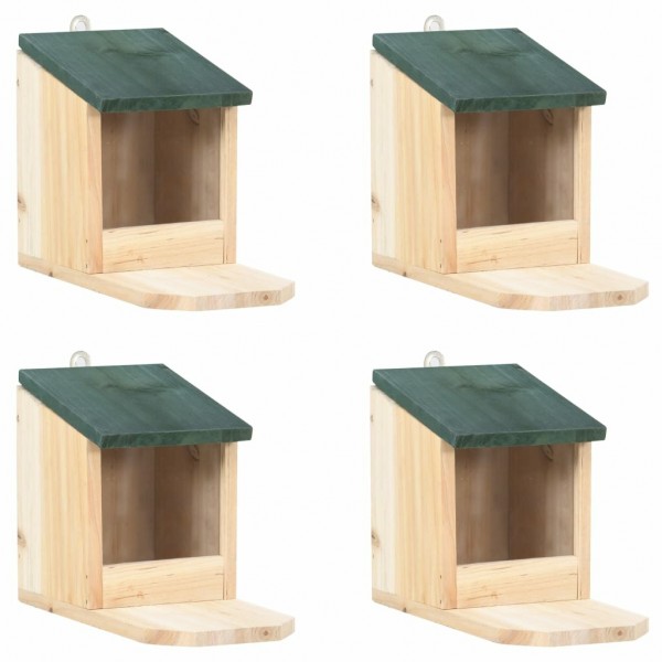   47231 Outdoor Squirrel Houses 4 pcs Firwood Pet Supplies Dog House Pet Home Cat Bedpen Fence Playpen