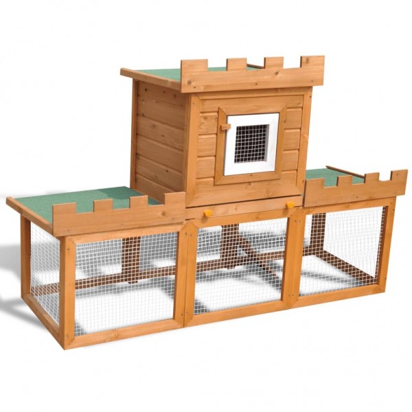   170173 Outdoor Large Rabbit Hutch House Pet Cage Single House Pet Supplies Dog House Pet Home Cat Bedpen Fenc
