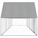 vidaxl 144558 Outdoor Chicken Coop 8x2x2 m Galvanised Steel House Cage Foldable Puppy Cats Sleep Metal Playpen Exerc