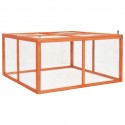 Outdoor Rabbit Hutch 124x120x60 cm Solid Firwood Pet Supplies Dog House Pet Home Cat Bedpen Fence Play