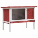   170157 90x45x65.5 cm Outdoor Rabbit Hutch Small Animal House Pet Supplies Cage 1 Layer Wood - #3