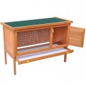   170157 90x45x65.5 cm Outdoor Rabbit Hutch Small Animal House Pet Supplies Cage 1 Layer Wood - #3