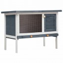   170157 90x45x65.5 cm Outdoor Rabbit Hutch Small Animal House Pet Supplies Cage 1 Layer Wood - #3