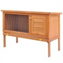   170157 90x45x65.5 cm Outdoor Rabbit Hutch Small Animal House Pet Supplies Cage 1 Layer Wood - #3