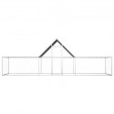   144562 Chicken Cage Coop 6x2x2 m Galvanised Steel Pet Supplies Rabbit House Pet Home Puppy Bedpen Fence Playp