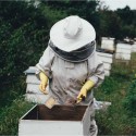 Beekeeping Protective Equipment Jacket Veil Full Body Suit Hat Smock Beekeeping Tools Set - 2XL
