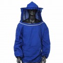 Beekeeping Jacket Veil Smock Equipment Supplies Bee Keeping Hat Sleeve Suit - White