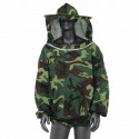 Beekeeping Jacket Veil Smock Equipment Supplies Bee Keeping Hat Sleeve Suit - White