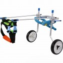 Aluminium Pet Dog Wheelchair Walk Assistant Cart For Pet Dog Handicapped Leg - #1